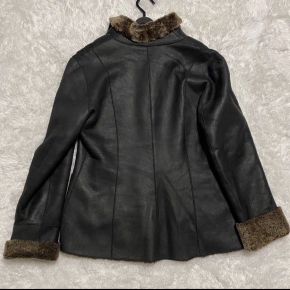 Lamb leather boa jacket Good Condition - Picture 2 of 8